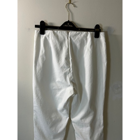 Rag & Bone Simone Slim Ankle Pants White‎ Cropped Pants Stretch Casual Size 10 - Picture 3 of 12